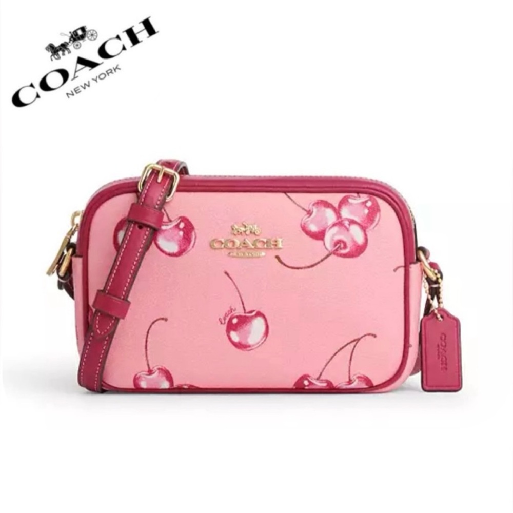 Coach Mini Jamie Camera Bag with Cherry Print